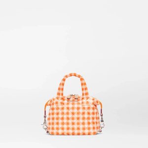 Micro Sutton in Sunset Orange Gingham
