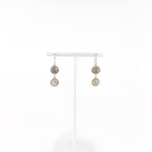 Double Teardrop Earring Labradorite
