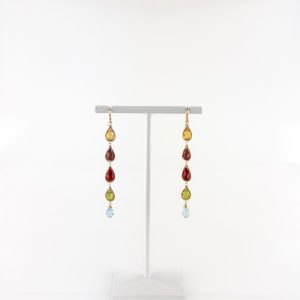 Multi Teardrop Earring Rainbow