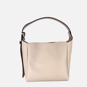 Eva Small Leather Bucket Bag
