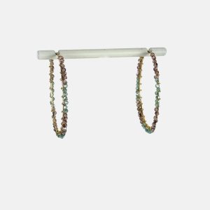 Beaded Hoop Earrings