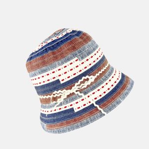 Carmen Cotton Bucket Hat in Jeans