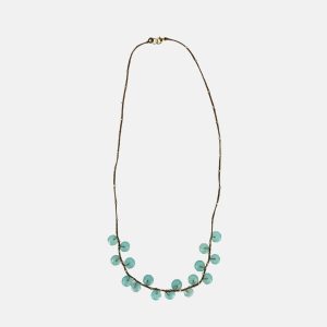 Gold Pyrite and Peruvian Calcite Necklace