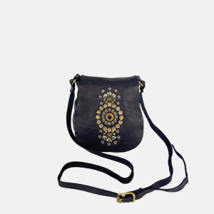 Campomaggi GIADA Small Studded Flap Crossbody in Brown
