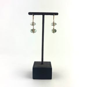 Fluorite Almond Double Drop Earrings