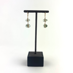 Fluorite Almond Double Drop Earrings