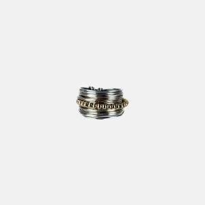Mixed Metal Wrapped Ring