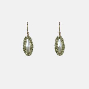 Sage Mix Almond Drop Earrings