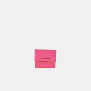Visona Ultra Compact Trifold Wallet with Outside Zip Pocket