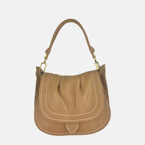 SELLA Medium Ruched Flap Hobo Bag