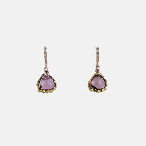 Plum Quartz Drop Earrings