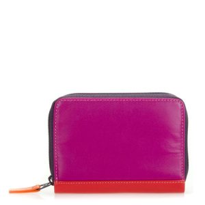 Zipped Credit Card Holder Wallet in Sangria