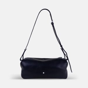 La New Sohna Shoulder Bag in Black with Silver Hardware
