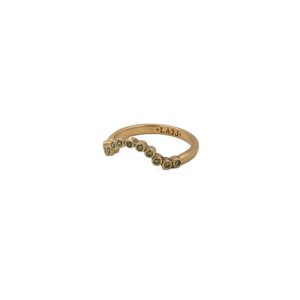 LORELEI Strass Ring in Green Crystal