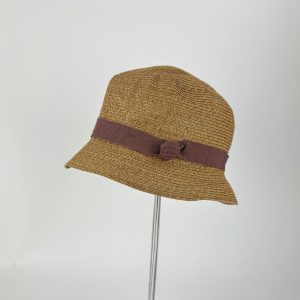 VLD NODO Paper Bucket Cloche with Purple Ribbon