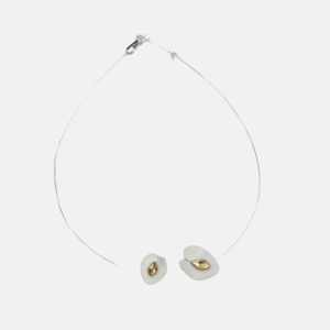 Cala Lillies Necklace Transparent Golden Shadow