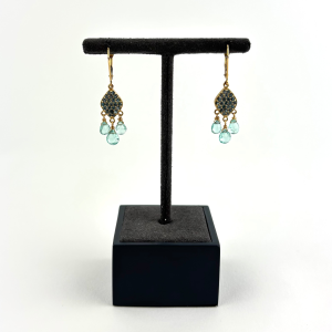 Blue Topaz Teardrop Earrings