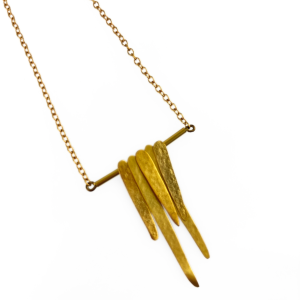 Gold Fringe Necklace