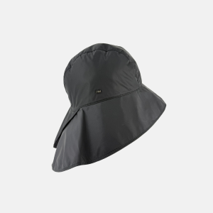 Black Nylon Rain Hat
