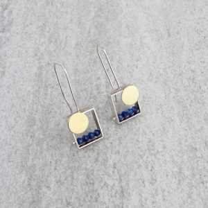 Sunset Earrings in Lapis