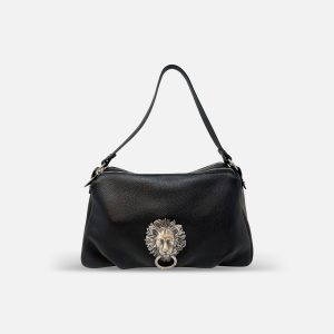 Medium Leather Lion Shoulder Bag