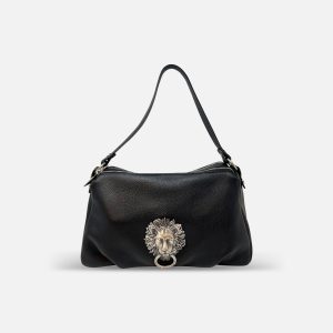 Medium Leather Lion Shoulder Bag