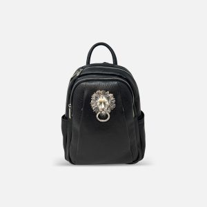 Leather Lion Backpack