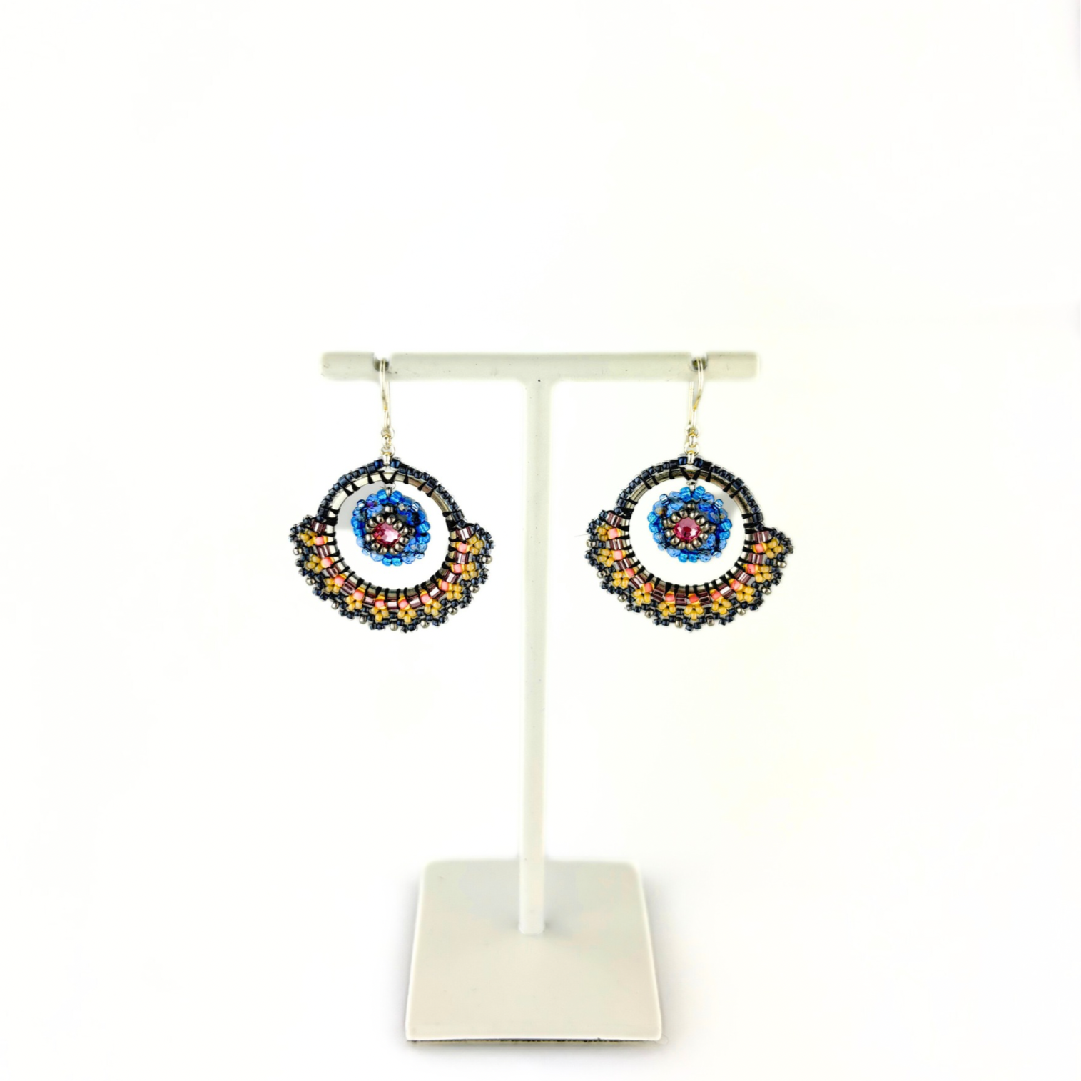 Pink Paisley Earrings