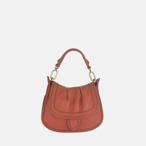 SELLA Small Ruched Flap Hobo Bag