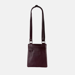 Small flat multi pocket unisex crossbody bag