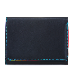 Medium Trifold Wallet in Black Pace