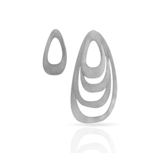 XL Menhir Silver Earrings