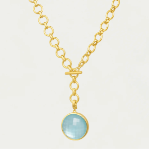 New Signature Collar Necklace in Iridescent Sky Blue