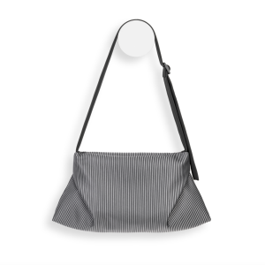 InZu ANVIL Crossbody in Black and Gray Lines