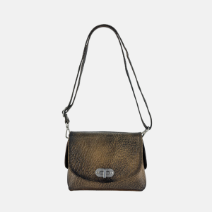 VLD PARTY SCRATCH Small Turnlock Bag in Coffee