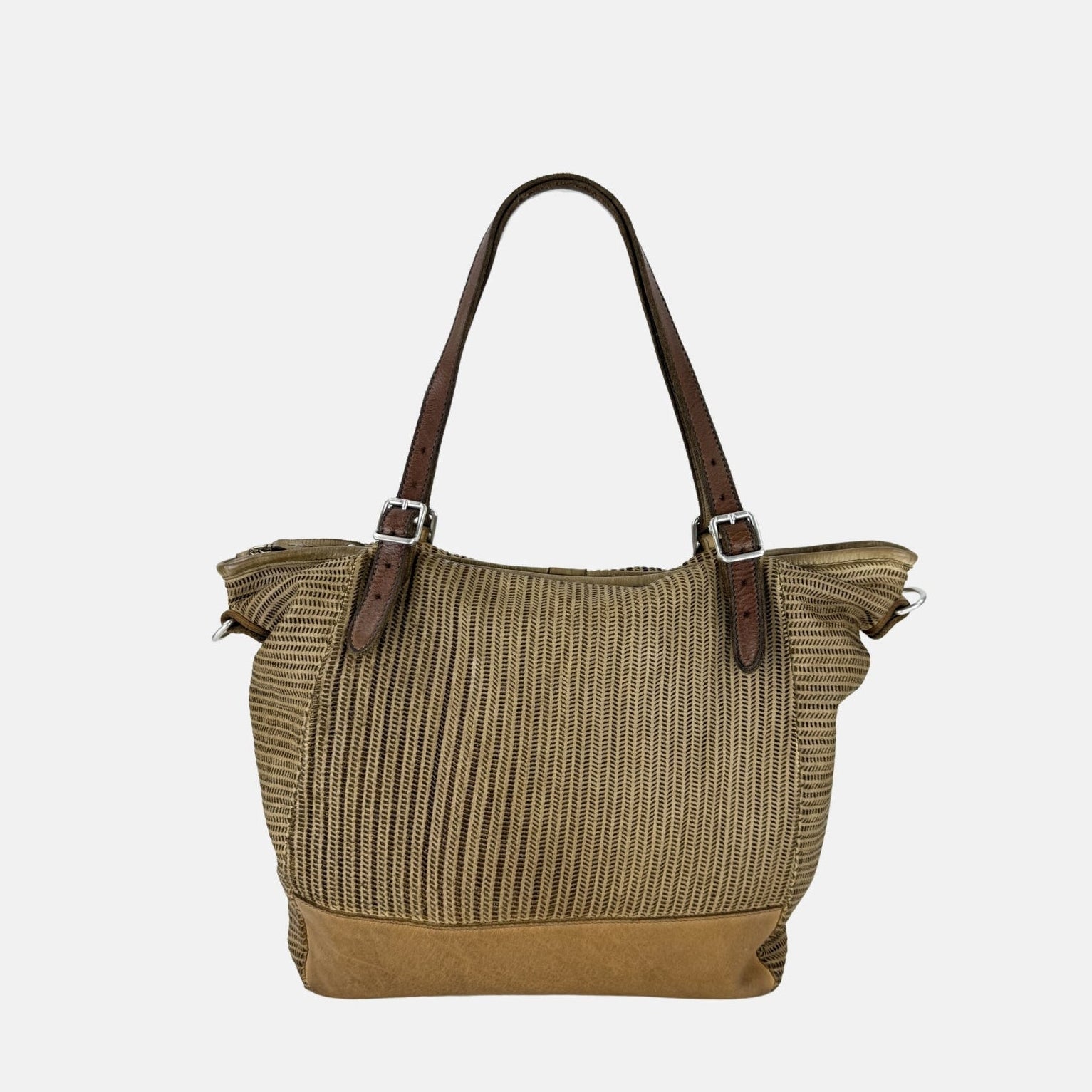 VLD PROMENADE Tote and Crossbody Bag in Biscuit Gold