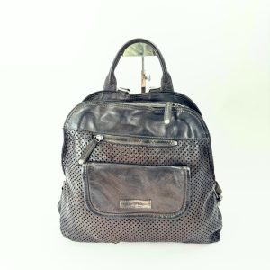 SUDEST DOTS Leather Backpack EBANO
