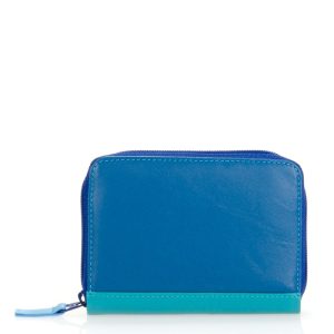 Zipped Credit Card Holder Wallet in Seascape