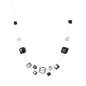 Cube Necklace Grey-Black