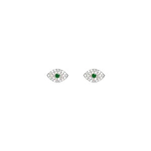 Little Evil Eye Diamond Earrings