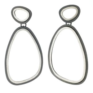 Eclipse Double Organic Oval Earrings