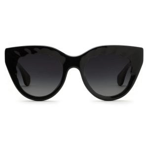 Charlotte - Black + Black and Crystal | Grey Gradient